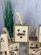 Именной подарок для ребенка в школу: деревянный органайзер для канцтоваров и линейка