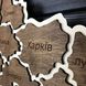 Дерев`яна декоративна настінна карта України