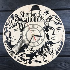 Тематичний інтер`єрний настінний годинник «Шерлок»