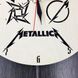 Часы из дерева на стену «Metallica»