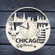 Дизайнерские часы на стену «Чикаго, Иллинойс»
