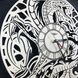Дизайнерський настінний годинник з дерева «Змії»