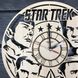 Оригінальний настінний годинник з дерева "Star Trek"