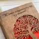 Сімейний альбом в дерев`яній обкладинці для фото з індивідуальним гравіюванням