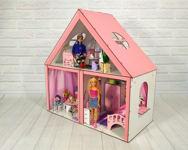 Кукольный домик из дерева Особняк Барби