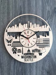 Дизайнерские часы на стену «Сиэтл, Вашингтон»