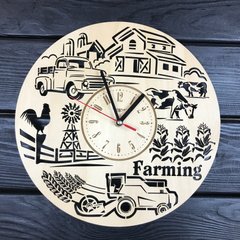 Тематические настенные деревянные часы «Ферма»