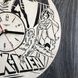 Дизайнерський настінний годинник з дерева «Люди Икс»