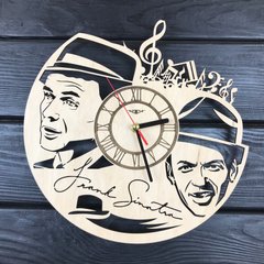 Тематичний дерев`яний годинник на стіну «Френк Сінатра»