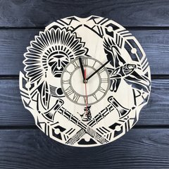 Тематичний інтер`єрний настінний годинник «Індіанці»