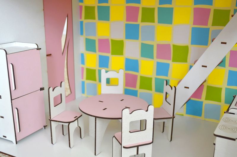 Загородный домик для Барби с мебелью