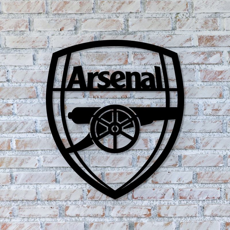 Дерев'яна футбольна емблема на стіну «Арсенал»