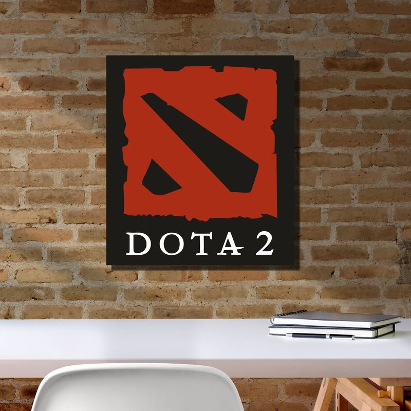Картина из дерева на тему компьютерных игр «Dota 2»