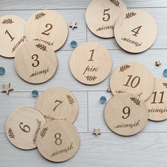 Набор из 12 деревянных табличек для детской фотосессии