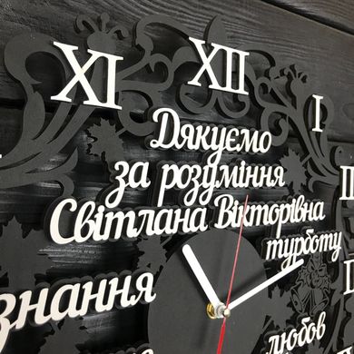 Настенные деревянные часы на подарок учителю