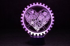 3D Оригинальный светодиодный светильник «Механическое сердце»