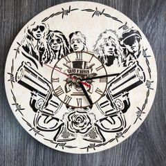 Концептуальний настінний годинник в інтер`р "Guns N` Roses"