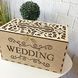 Деревянная свадебная коробка для денег "Wedding"