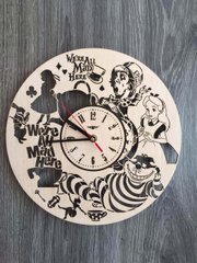 Дизайнерський настінний годинник «Аліса в Країні чудес»
