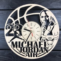 Годинник з натурального дерева настінний «Майкл Джордан»