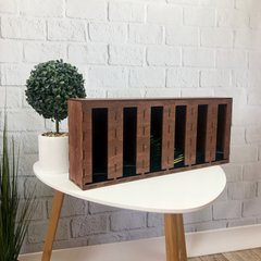 Дерев`яний органайзер для зберігання чаю з гравіюванням