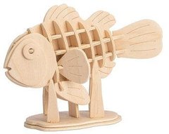Конструктор деревянный Robotime Рыба клоун 36 деталей