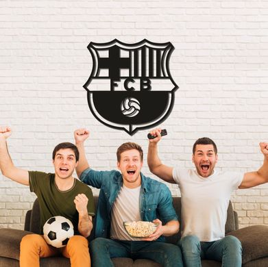 Деревянный герб футбольного клуба «Барселона»