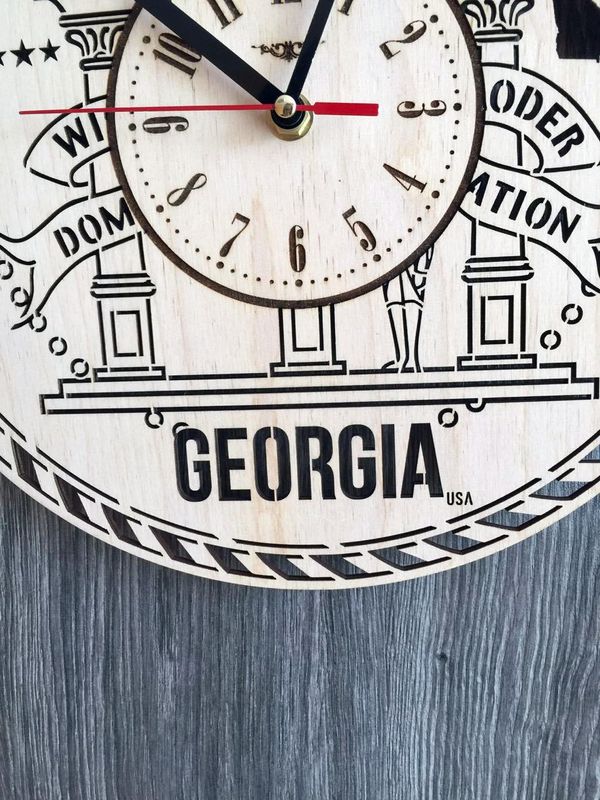 Дизайнерський годинник на стіну "Атланта, Джорджія"