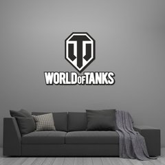 Дерев'яний настінний декор в кімнату для хлопчика «World of Tanks»