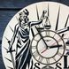 Интерьерные часы из дерева на стену «Закон и справедливость»