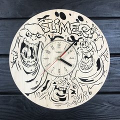 Часы настенные из дерева «Slimer»