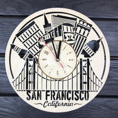 Декоративний настінний годинник з дерева «Сан-Франциско»