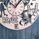 Часы ручной работы из дерева "AC/DC"