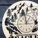 Безшумний настінний дерев`яний годинник «Орел»