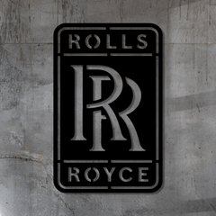 Знак автомобільної компанії Rolls Royce з дерева для декора стін