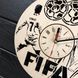 Годинник настінний з дерева «FIFA»