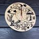 Оригинальные часы из дерева «Лесные грибы»