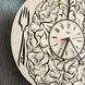 Дизайнерские деревянные часы «Мозги»