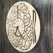 Дизайнерський дерев`яний годинник «Мозок»