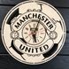 Концептуальные настенные часы в интерьер «Manchester United»