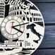 Круглий дизайнерський дерев`яний годинник «Спекотна Італія»