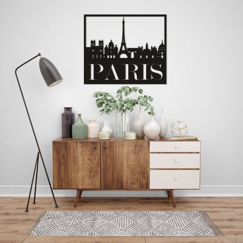 Декоративне панно з дерева на стіну «Париж»