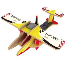 Деревянный конструктор Robotime Сельскохозяйственный самолет с красочным покрытием 14 деталей