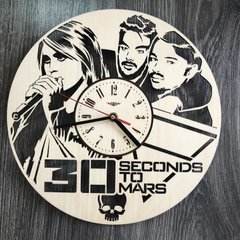 Концептуальний настінний годинник в інтер`єр "Thirty Seconds to Mars"