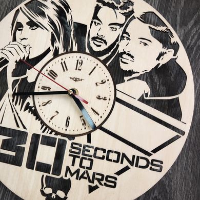 Концептуальные настенные часы в интерьер "Thirty Seconds to Mars"
