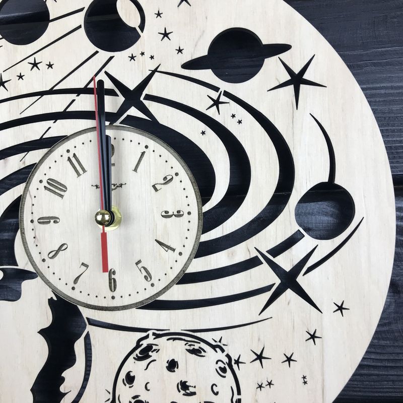 Дизайнерський настінний годинник «Космос»
