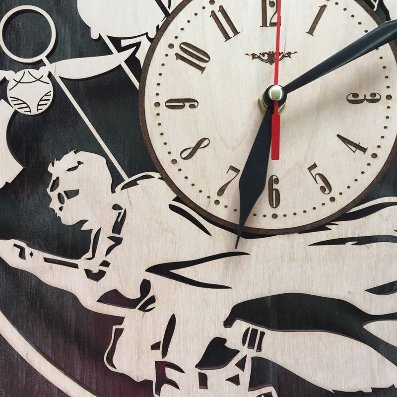 Годинник ручної роботи настінний «Гаррі Поттер - Ніч в замку »
