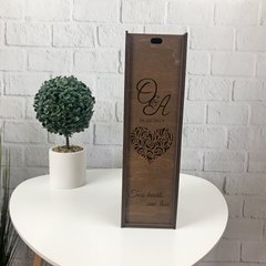 Дерев`яна подарункова коробка для вина з гравіюванням