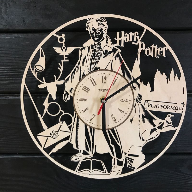 Handmade годинник настінний «Магія Гаррі Поттера»