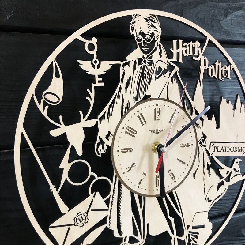 Handmade годинник настінний «Магія Гаррі Поттера»